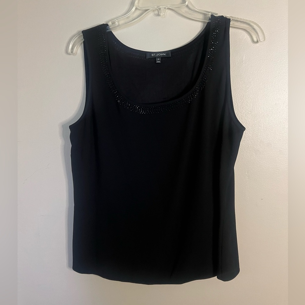 St. John M Black Tank EUC